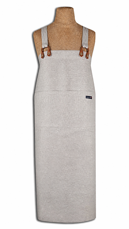 ZW  Lina linnen apron - Linneförkläde - Natur
