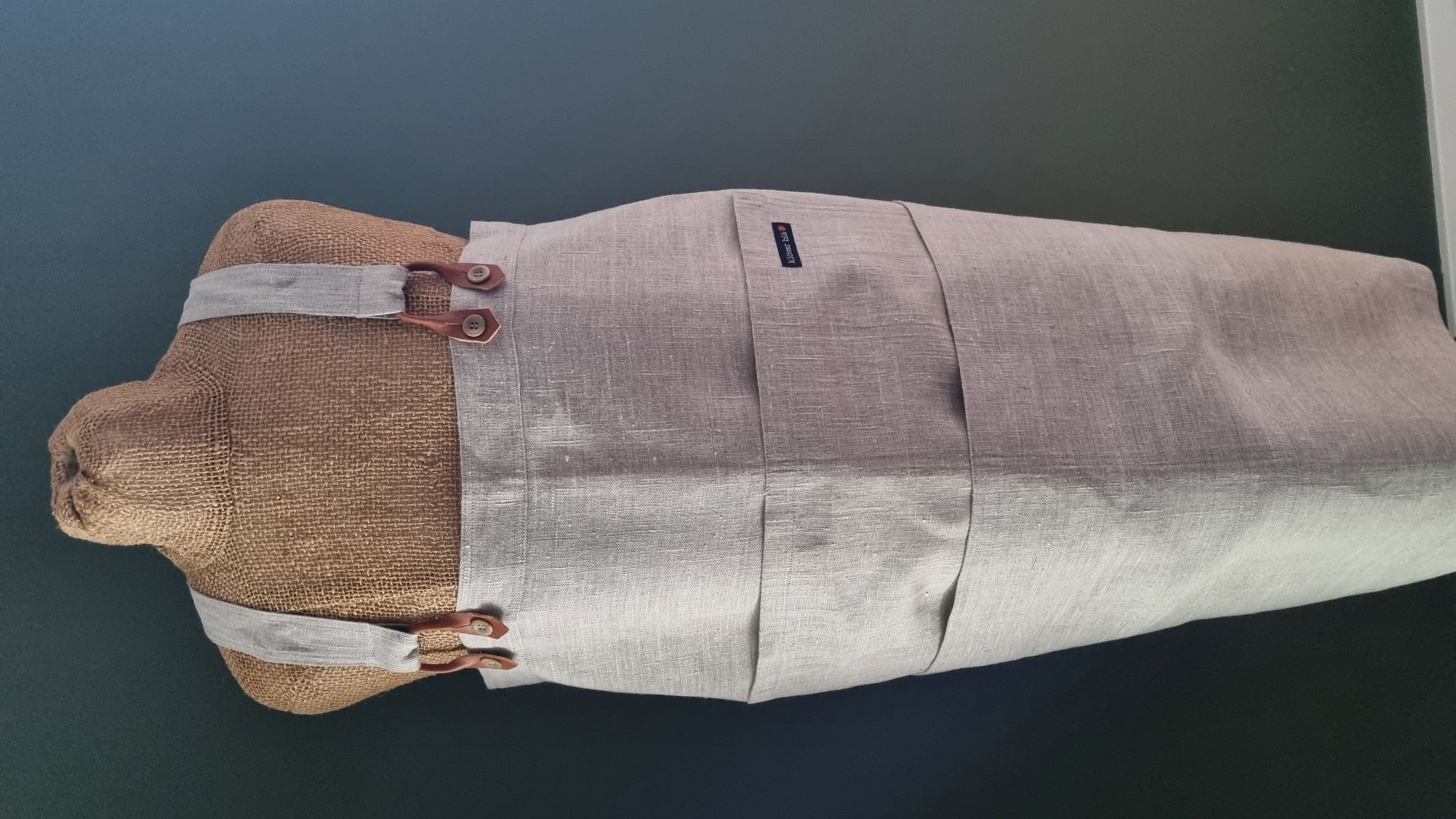 ZW  Lina  linnen apron -  Nature