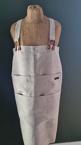 ZW  Lina  linnen apron -  Nature