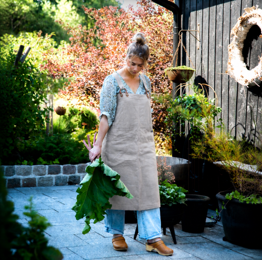 ZW  Lina  linnen apron -  Nature