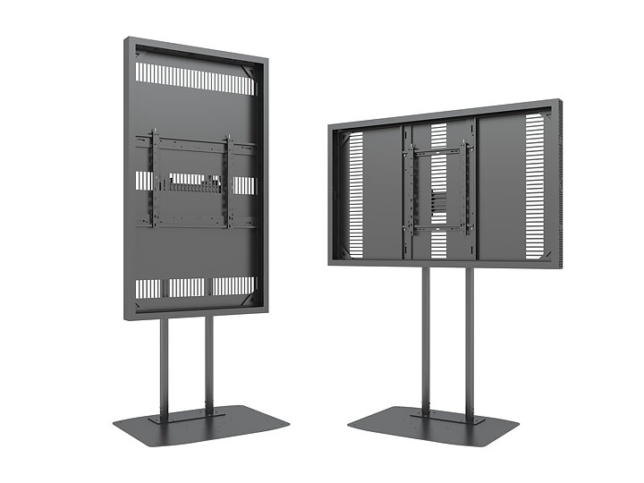 M Pro Series Enclosure 65" Dual Pole Floorbase