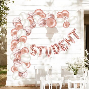 Ballongbåge & ballonggirlang "STUDENT" - Rosé - 3