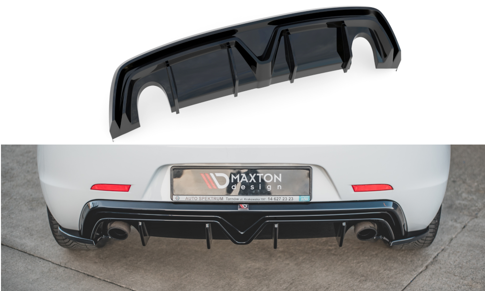 Maxton - REAR VALANCE ALFA ROMEO GIULIETTA FACELIFT (EXHAUST ON BOTH SIDES VERSION)