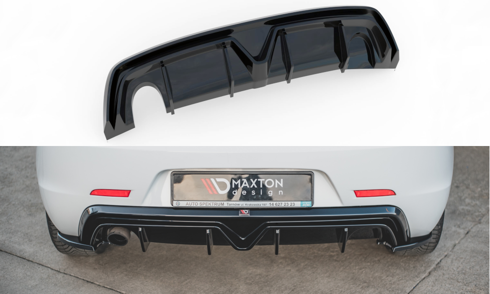 Maxton - REAR VALANCE ALFA ROMEO GIULIETTA FACELIFT (SINGLE EXHAUST VERSION)