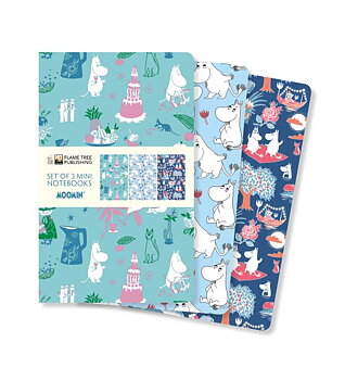 Mumin : Mini notebook collection - Set 3 skrivhäften Mini med omväxlande linjerade och olinjerade blad