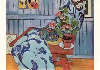 Still Life with Geraniums 1910 - vykort