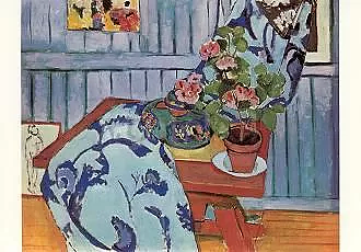 Still Life with Geraniums 1910 - vykort