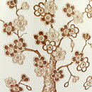 Jackie Lynd (Japonica 1977) Pitcher with Brown Flowers 17 cm