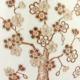 Jackie Lynd (Japonica 1977) Pitcher with Brown Flowers 17 cm