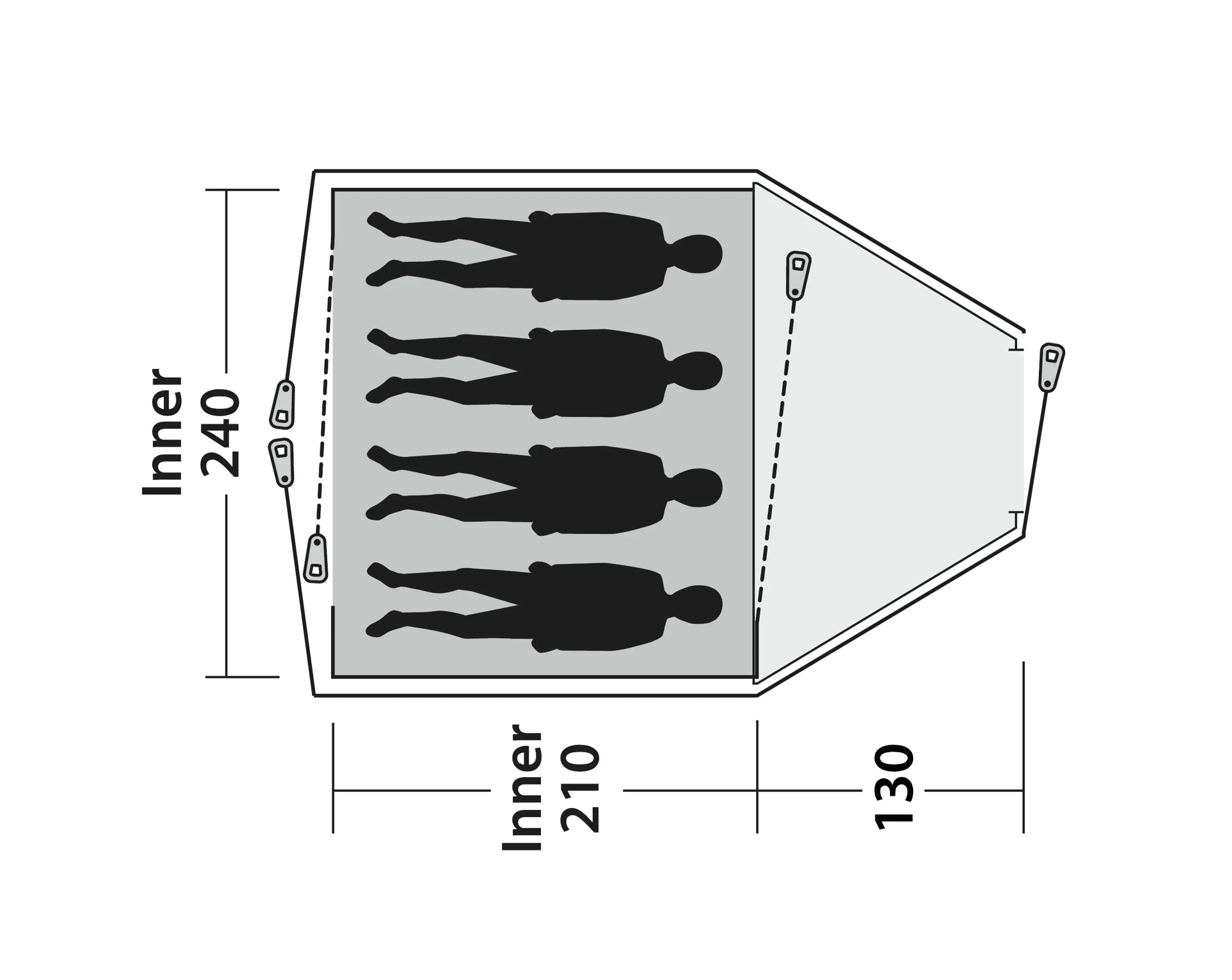 Outwell Cloud 4 | Tent | 4 people - 4