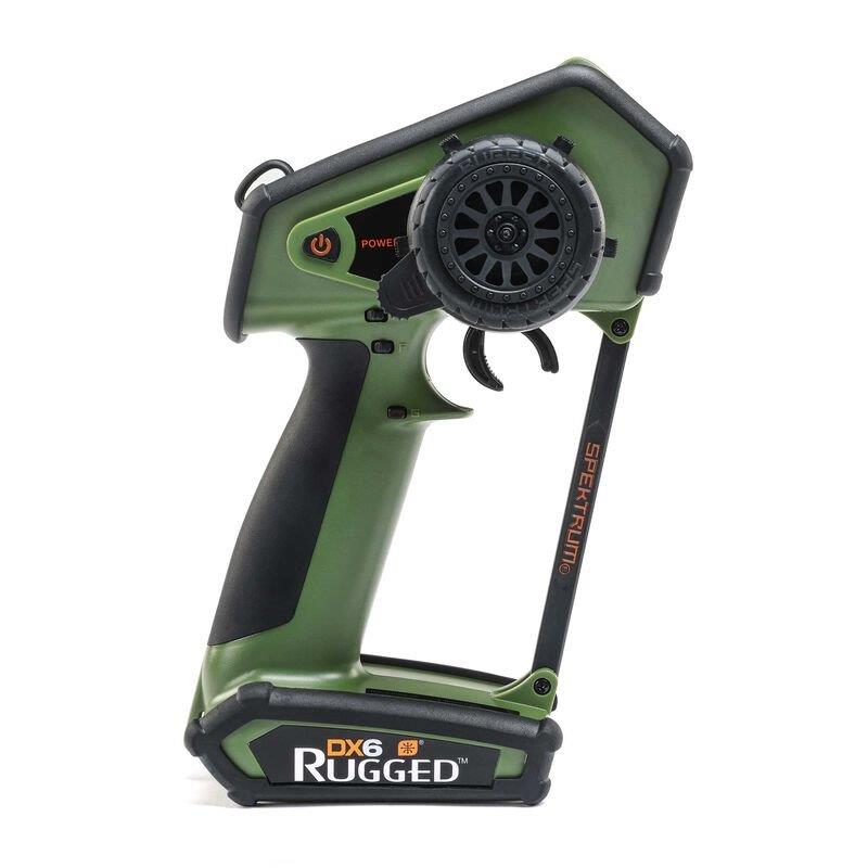 Spektrum DX6 Rugged 6-Channel DSMR Transmitter Only, Green - 9
