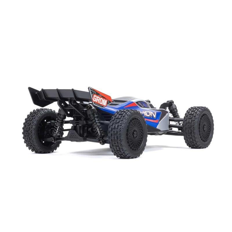 TYPHON GROM MEGA 380 Brushed 4X4 Small Buggy RTR, Battery & Charger, Blue/Silver - 7