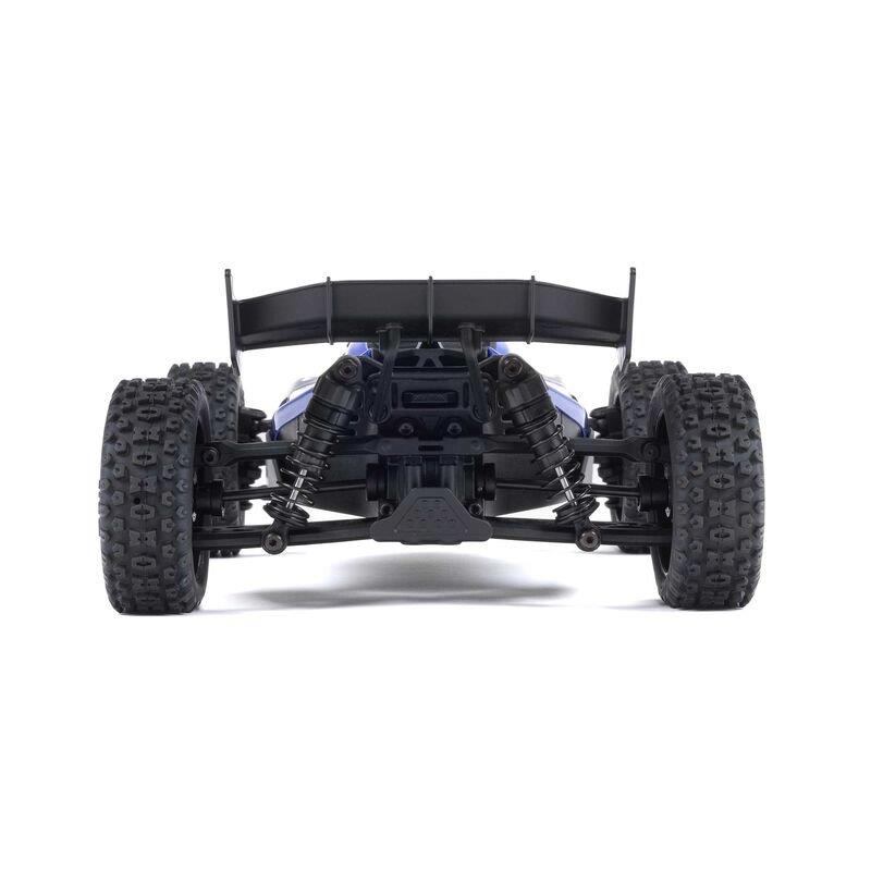 TYPHON GROM MEGA 380 Brushed 4X4 Small Buggy RTR, Battery & Charger, Blue/Silver - 8