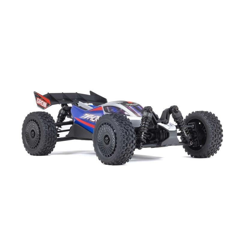 TYPHON GROM MEGA 380 Brushed 4X4 Small Buggy RTR, Battery & Charger, Blue/Silver - 5