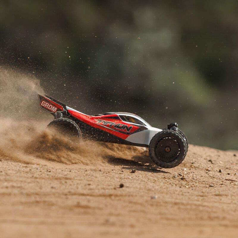 TYPHON GROM MEGA 380 Brushed 4X4 Small Buggy RTR, Battery & Charger, Red/White - 30