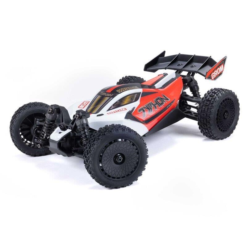 TYPHON GROM MEGA 380 Brushed 4X4 Small Buggy RTR, Battery & Charger, Red/White