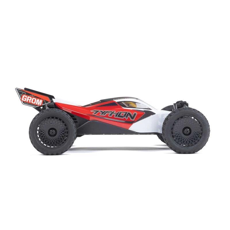 TYPHON GROM MEGA 380 Brushed 4X4 Small Buggy RTR, Battery & Charger, Red/White - 7