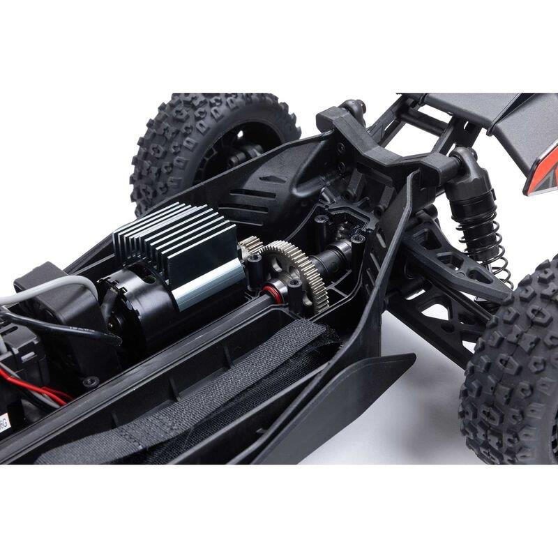 TYPHON GROM MEGA 380 Brushed 4X4 Small Buggy RTR, Battery & Charger, Red/White - 18