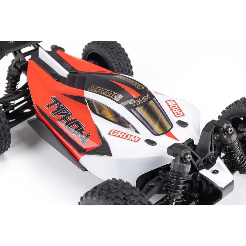TYPHON GROM MEGA 380 Brushed 4X4 Small Buggy RTR, Battery & Charger, Red/White - 27