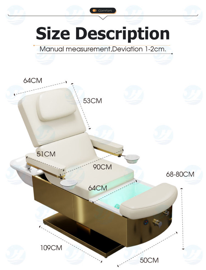 Head Spa säng/Head spa bed-Elektrisk med 4 funktioner! -Beställningsvara - 10