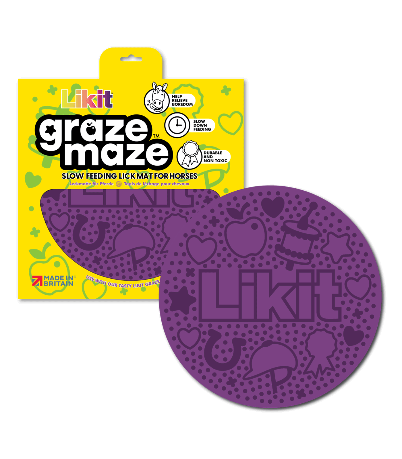 Likit Graze Maze Slowfeed Lick Mat - Lila
