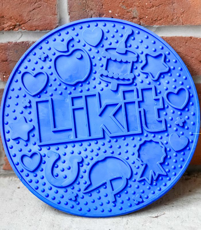 Likit Graze Maze Slowfeed Lick Mat - Blue