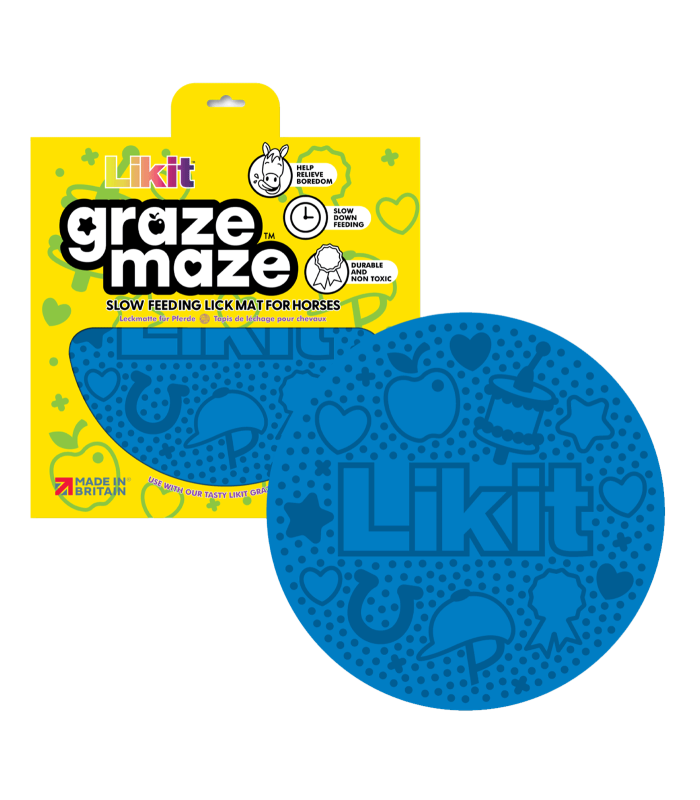 Likit Graze Maze Slowfeed Lick Mat - Blue