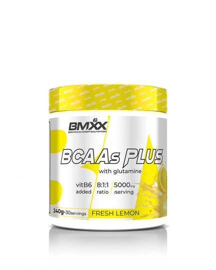 BCAAS PLUS 8:1:1- AMINOSYROR MED GLUTAMIN OCH VIT B6  /  Fresh Lemon