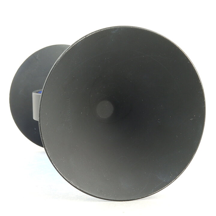 Gunnar Ander (1960s) Iron Candleholder with Blue Glass Center 10 cm