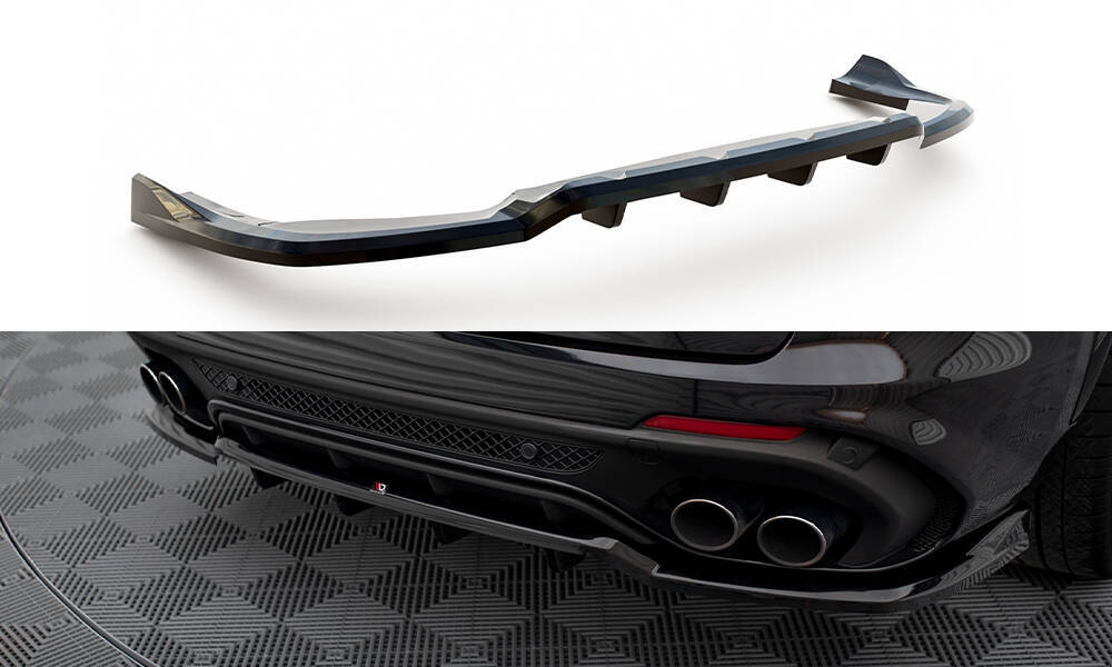 Maxton - CENTRAL REAR SPLITTER (WITH VERTICAL BARS) ALFA ROMEO STELVIO QUADRIFOGLIO MK1