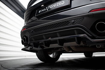 Maxton - CENTRAL REAR SPLITTER (WITH VERTICAL BARS) ALFA ROMEO STELVIO QUADRIFOGLIO MK1
