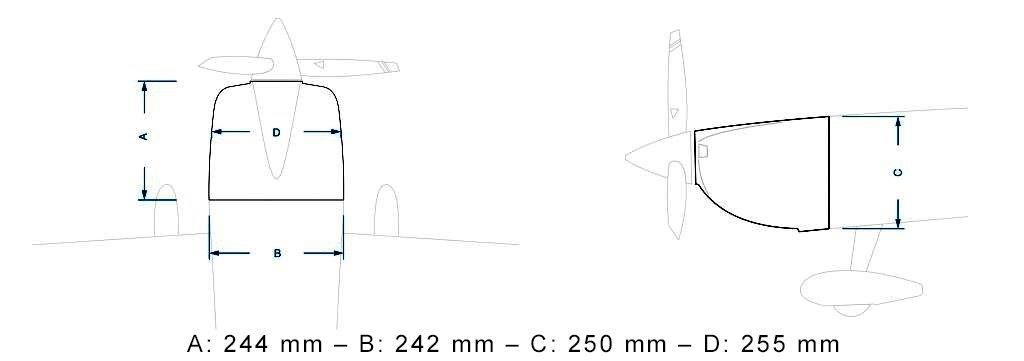Pilot RC Laser 1850mm 35cc Red-White 73tum - 7