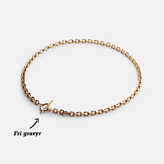 Halsband Guldpläterad Unité Chain