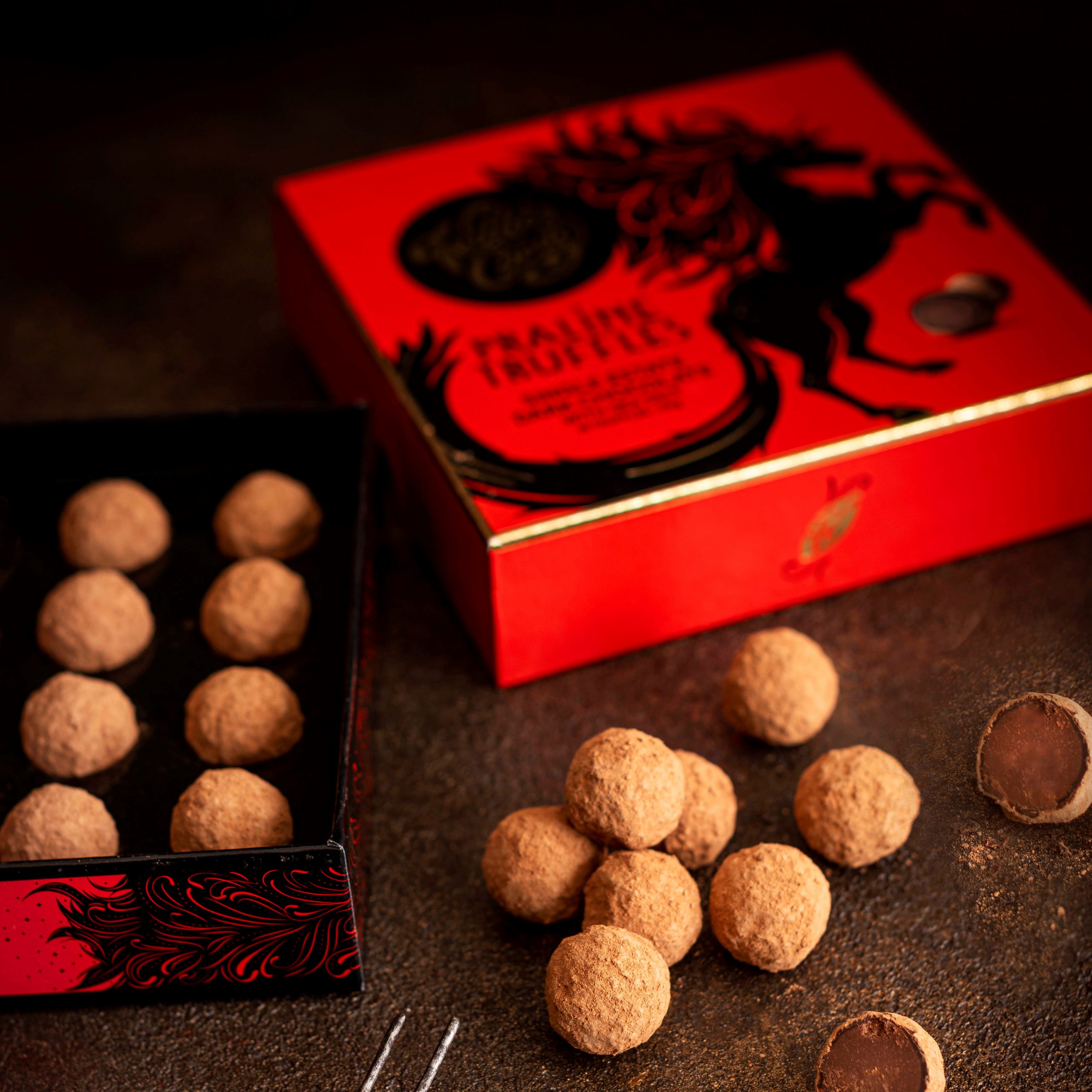 Pralinask från Willie´s Cacao - Mörk chokladtryffel - 3