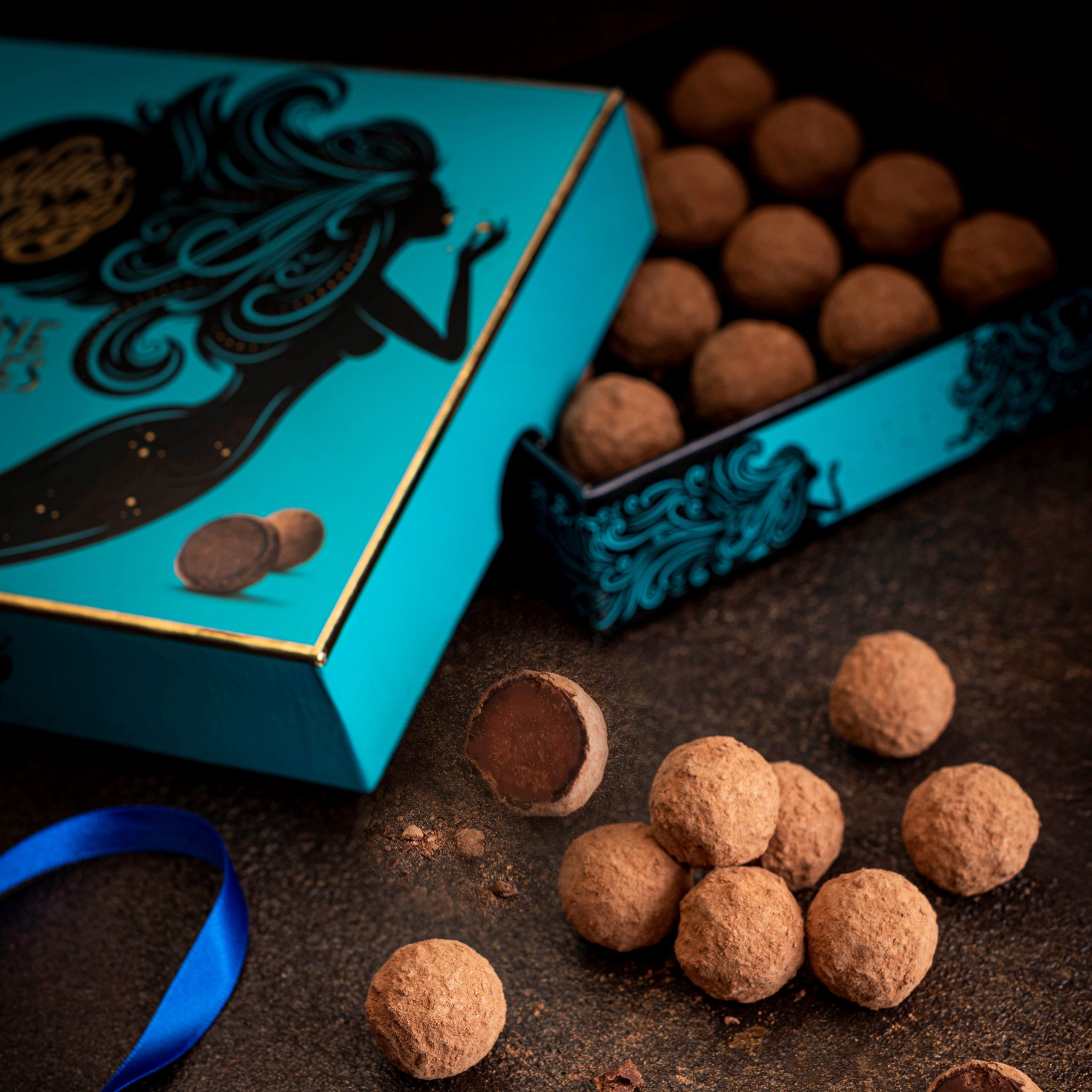 Pralinask från Willie´s Cacao - Ljus chokladtryffel - 3