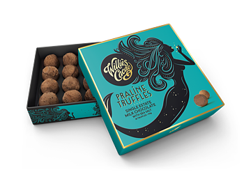 Pralinask från Willie´s Cacao - Ljus chokladtryffel