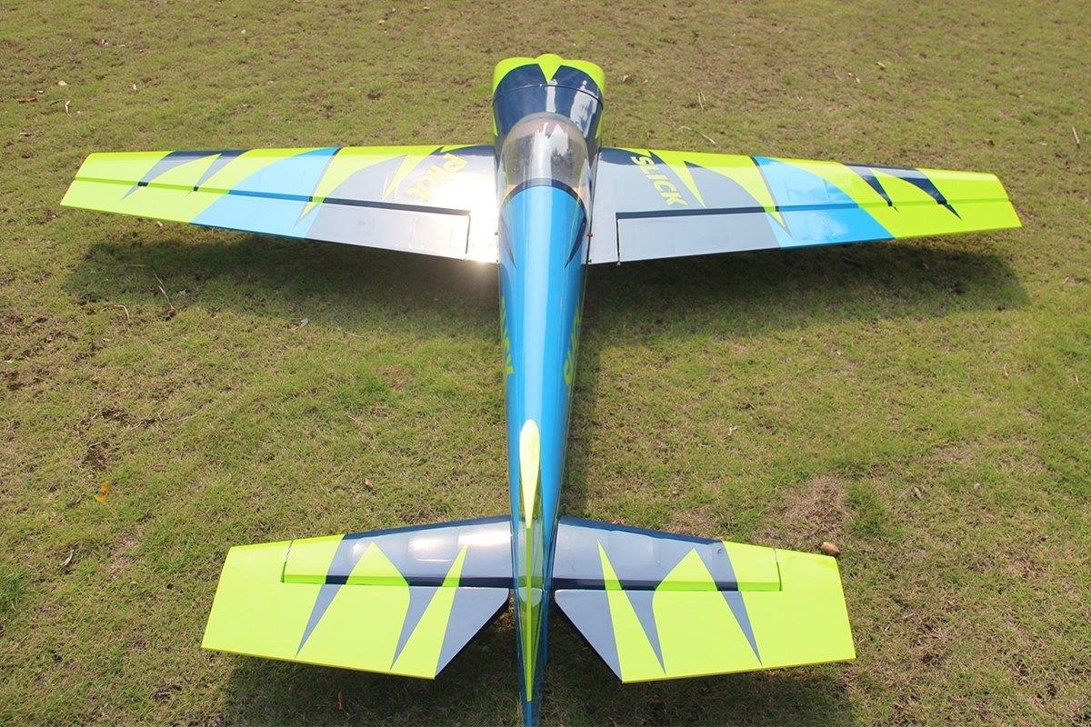 Pilot RC Slick 2600mm 120cc Green-Blue 103tum - 8