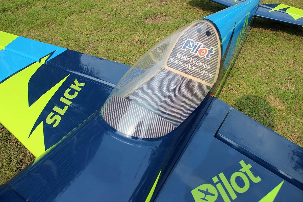 Pilot RC Slick 2600mm 120cc Green-Blue 103tum - 7