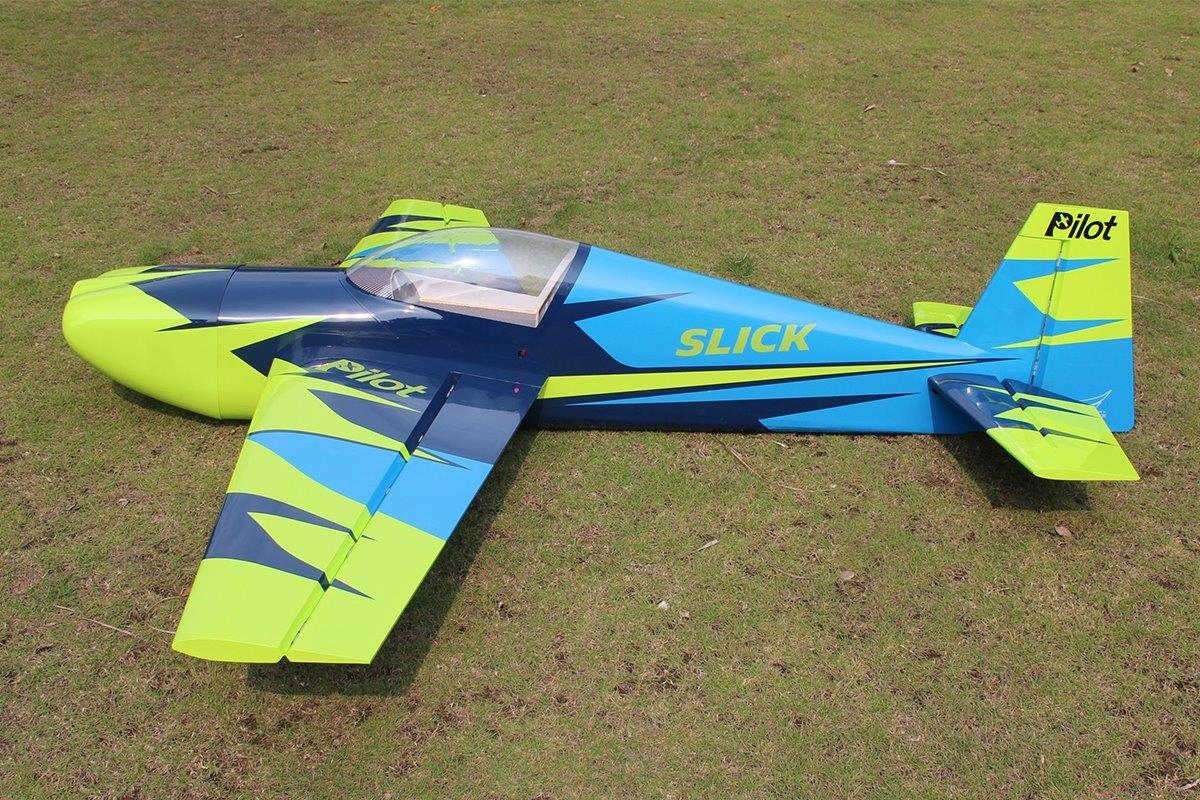 Pilot RC Slick 2600mm 120cc Green-Blue 103tum - 5