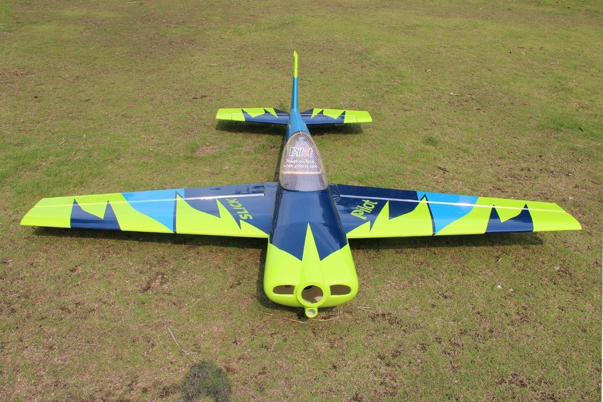 Pilot RC Slick 2600mm 120cc Green-Blue 103tum - 2