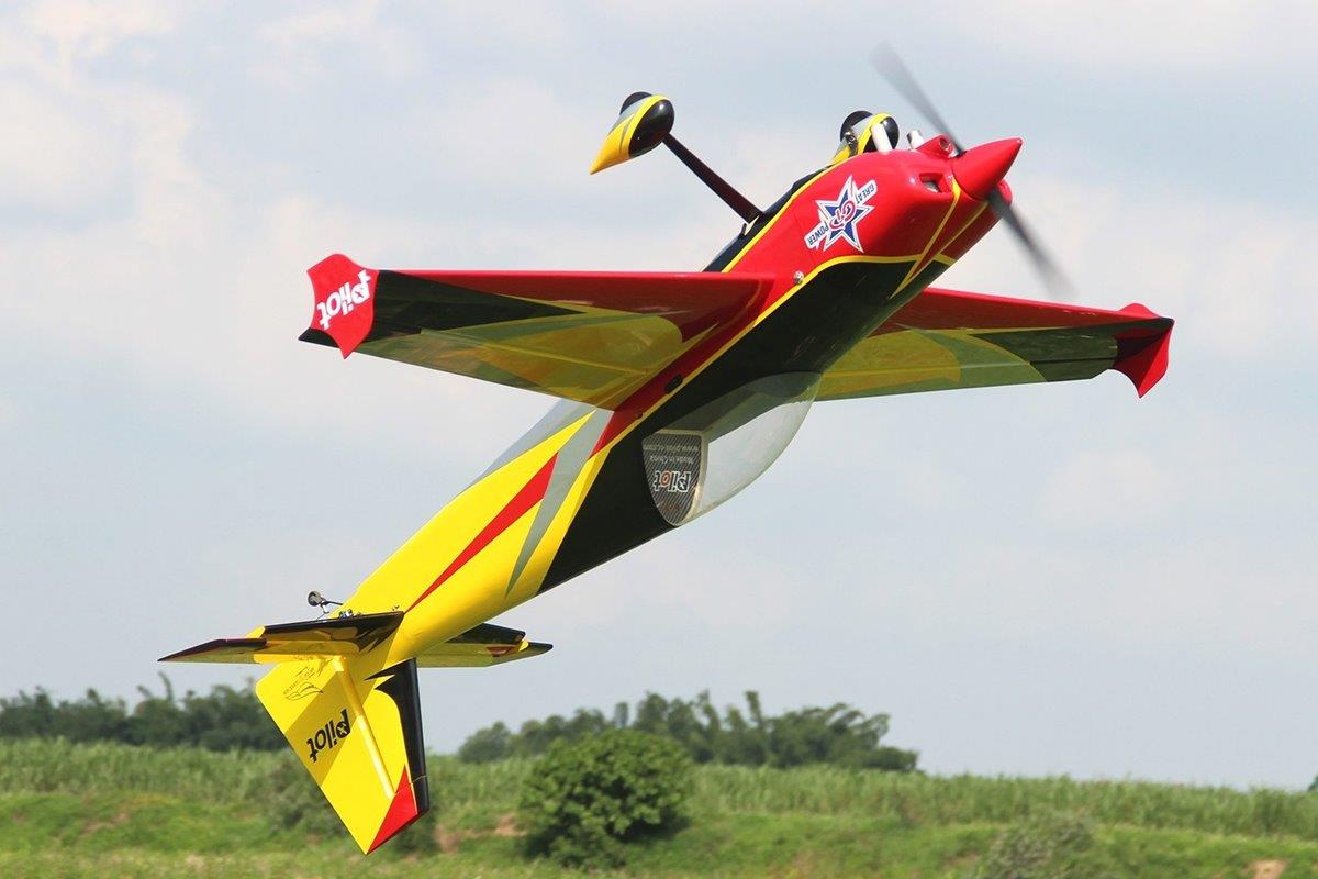 Pilot RC Slick 2600mm 120cc Yellow-Red-Black 103tum - 11
