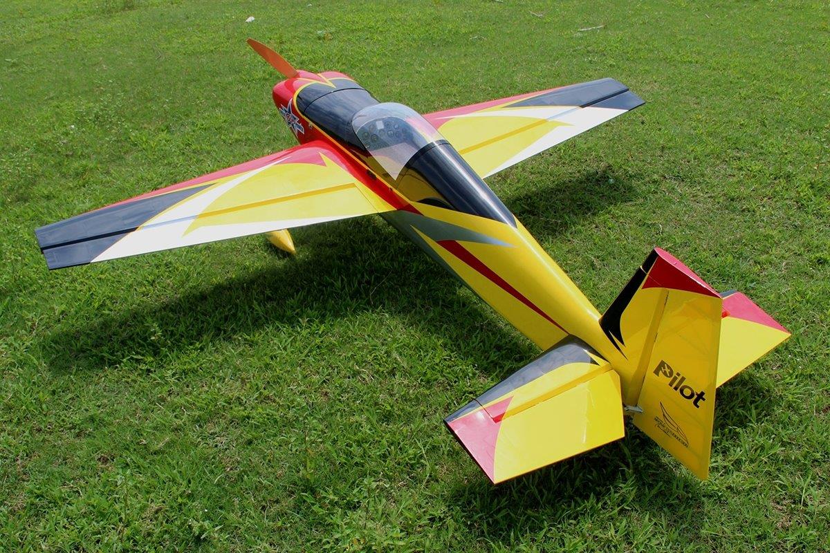 Pilot RC Slick 2600mm 120cc Yellow-Red-Black 103tum - 4