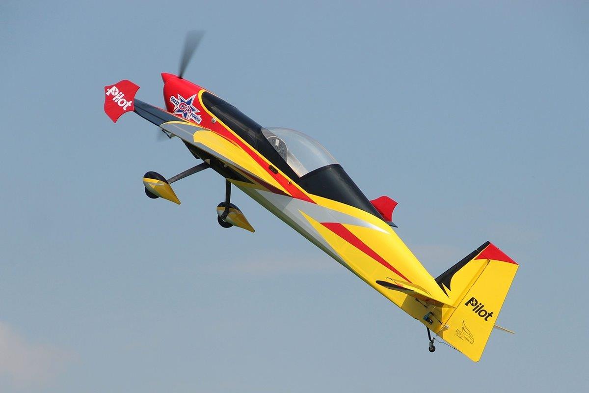Pilot RC Slick 2600mm 120cc Yellow-Red-Black 103tum - 12