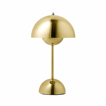 Flowerpot portable bordslampa VP3, Brass