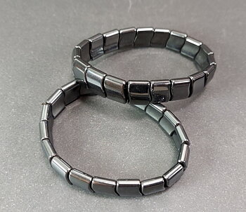 Magnetisk Hematit vågig Armband 