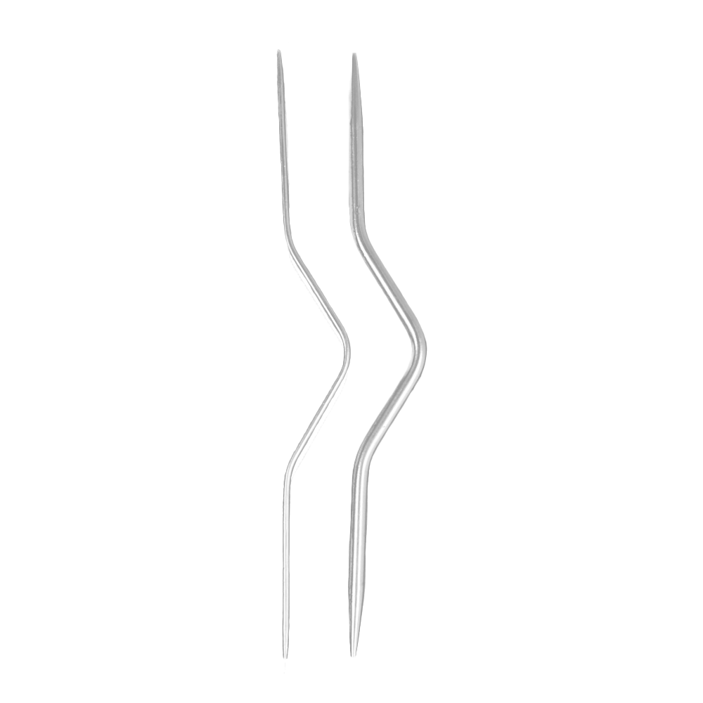 Aluminium flätstickor 2st