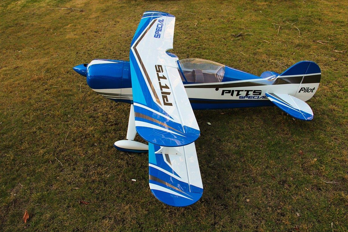 Pilot RC Pitts S2B Blue 2,2m 87tum - 3