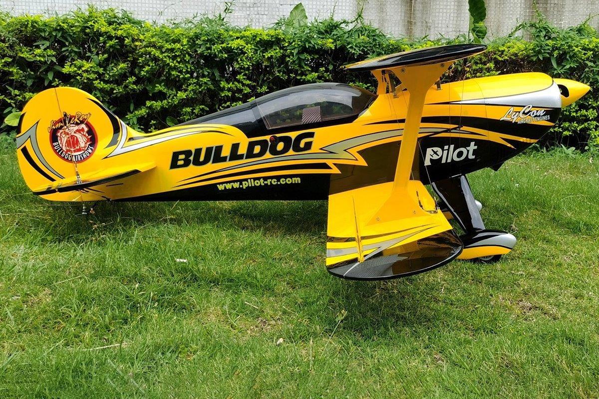 Pilot RC Pitts S2B Yellow Bulldog 2,2m 87tum