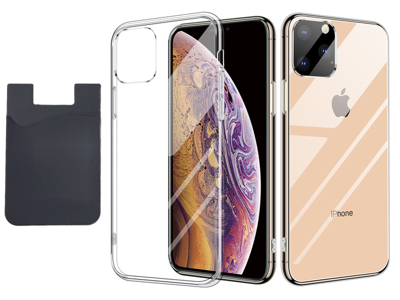 iPhone 11 Pro Max Case & Card Holder - Protection & Convenient Card Management - Black