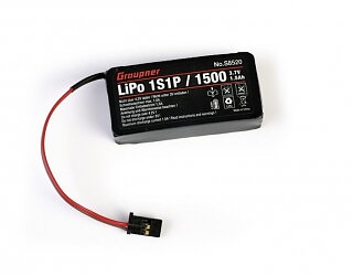 Sändarack Graupner TX LiPo 1S/1500 3,7V mz-12